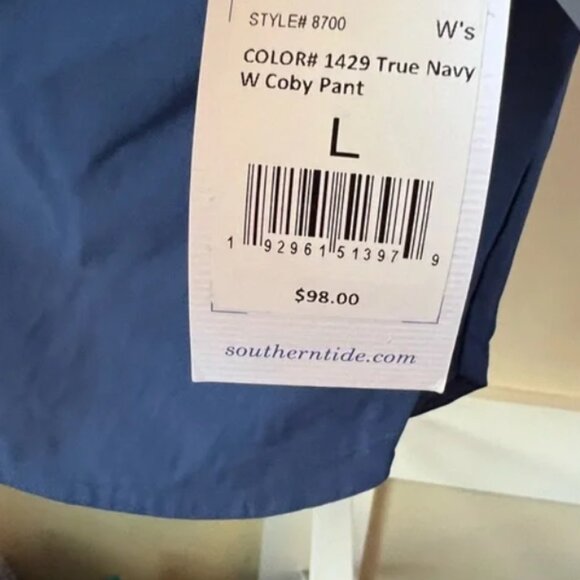 NWT Southern Tide Women’s Coby Pants in True Navy - Picture 3 of 3